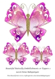 Beautiful Butterfly Embellishments or Toppers 1