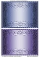 Two Blank Framed Metallic Card Fronts Set 4