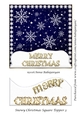 Snowy Christmas Square Topper 3