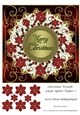 Christmas Wreath Large Square Topper 1