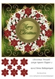 Christmas Wreath Large Square Topper 2
