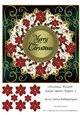 Christmas Wreath Large Square Topper 3
