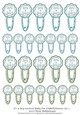 Its a Boy Cartoon Baby Pin Embellishments Set 2
