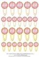 Its a Girl Cartoon Baby Pin Embellishments Set 3