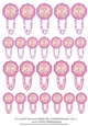 Its a Girl Cartoon Baby Pin Embellishments Set 4