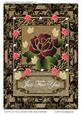 Just for You Fancy Card with Glitter,rose & Butterflies