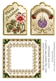 Blank Christmas Card Front and 2 Tag Shaped Mini Toppers 4