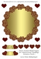 Heart Framed Blank Topper For Anniversary/ Wedding/ Romance Cards 1