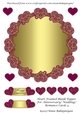 Heart Framed Blank Topper For Anniversary/ Wedding/ Romance Cards 4