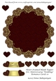 Heart Framed Blank Topper For Anniversary/ Wedding/ Romance Cards 10