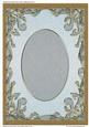 Glitter & Gold Plain Card Base with Oval