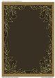 Glitter Gold & Brown Plain Card Base