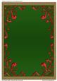 Gold Glitter Green Christmas Plain Card Base