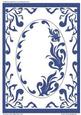 Nocturne Blue Glitter Plain Card