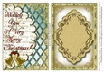 Christmas Card Front With Scalloped Side Stacker & Blank Card Front 2