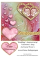 Wedding Anniversary Valentines Day 8x8 Card Front 1