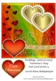Wedding Anniversary Valentines Day 8x8 Card Front 4