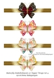 Butterfly Embellishments or Topper Wraps Set 4
