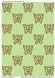 Glitter Gold Frost-dew Butterfly on Pastel Pea Green