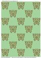 Glitter Gold Frost-dew Butterfly on Pastel Yellow Green