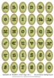 Alphabet & Numbers Oval Tags Set 2