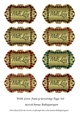 With Love Fancy Greeting Tags Set