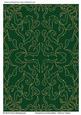 Sumptuous Embroidery Gold on Green