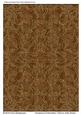 Sumptuous Embroidery Gold on Satin Brown