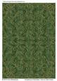 Sumptuous Embroidery Gold on Satin Green