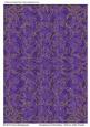 Sumptuous Embroidery Gold on Satin Purple