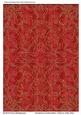 Sumptuous Embroidery Gold on Satin Red