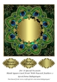 For A Special Occasion Blank Square Card Front With Peacock Feathers 2