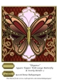 Elegance Square Topper With Large Butterfly & Swirly Border 2