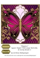 Elegance Square Topper With Large Butterfly & Swirly Border 6