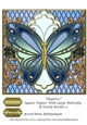 Elegance Square Topper With Large Butterfly & Swirly Border 9