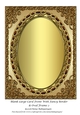 Blank Large Card Front With Fancy Border & Oval Frame 2