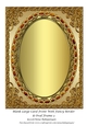 Blank Large Card Front With Fancy Border & Oval Frame 3