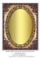 Blank Large Card Front With Fancy Border & Oval Frame 6