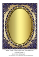 Blank Large Card Front With Fancy Border & Oval Frame 7