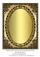 Blank Large Card Front With Fancy Border & Oval Frame 8