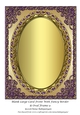 Blank Large Card Front With Fancy Border & Oval Frame 9