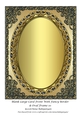 Blank Large Card Front With Fancy Border & Oval Frame 10