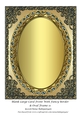 Blank Large Card Front With Fancy Border & Oval Frame 11