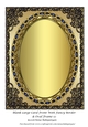 Blank Large Card Front With Fancy Border & Oval Frame 12
