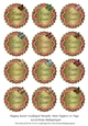 Happy Easter Scalloped Metallic Mini Toppers or Tags