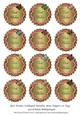 Best Wishes Scalloped Metallic Mini Toppers or Tags