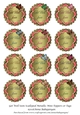Get Well Soon Scalloped Metallic Mini Toppers or Tags