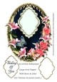 Large Oval Topper With Roses & Lilies For Various Occasion Cards 3