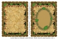Card Base & Blank Card Front With Swirls and Leaves Set 2