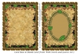 Card Base & Blank Card Front With Swirls and Leaves Set 7